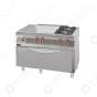 Horeca Parts - Kuchnia gazowa z płytą grzewczą- piekarnik elektryczny kromet - 700.KG-2/I-800/PE-3