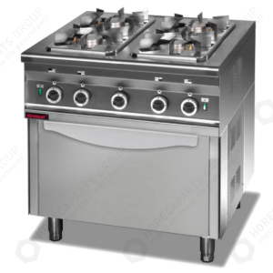 Horeca Parts - Plynový sporák Kromet 000.KG-4S