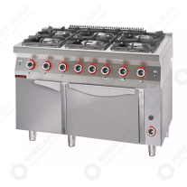 Horeca Parts - Plynový sporák Kromet 900.KG-6
